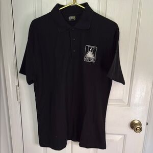 Black Polo Shirt front emblem Back Monsters are Back,Unisex